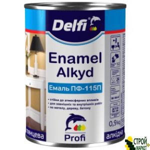 Емаль ПФ 115 жовта, 50 кг Delfi