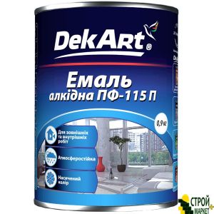 Эмаль ПФ 115 темно-зеленая, 0.9 кг DekArt