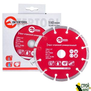 Cutting-off disc 150mm diamond segment, 22-24 CT-1008 Intertool