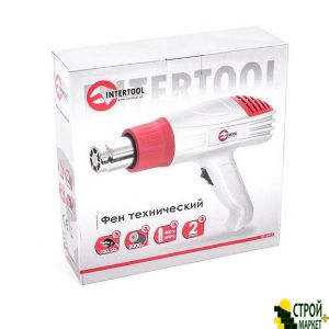 Hairdryer 2000W Technical, 2 modes, 400-600S, 300-500l • min DT-2416 Intertool