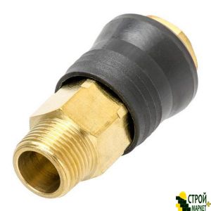 Quick connector with external thread 3/8 brass PT-1819 Intertool