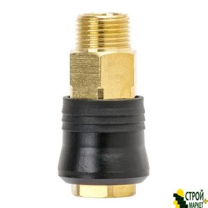 Quick connector with external thread 3/8 brass PT-1819 Intertool