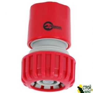 Коннектор 1/2" с аквастопом для шланга 3/4" GE-1020 Intertool