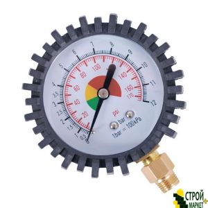 Manometer Pistol for paging rubber coated diameter 63mm, NPTF 1 -8 10.30x0.94mm PT-0502 Intertool