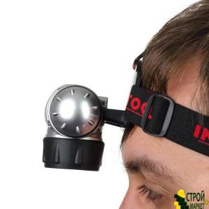 Head lamp LED, four modes of operation, 19 LED, 3 AAA batteries. LB-0301 Intertool