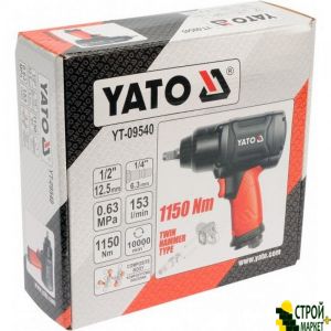 Pneumatic impact wrench 1/2 1150 Nm Yato YT-09540