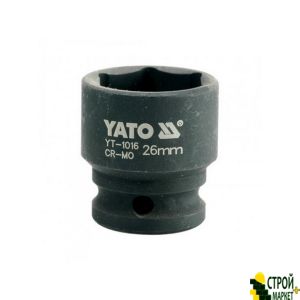 Головка торцевая ударная шестигранная 1/2 26 мм YT-1016 Yato