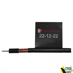 Television (coaxial) cable RG-6U CCS 1,02 Cu black PE ElectroHouse