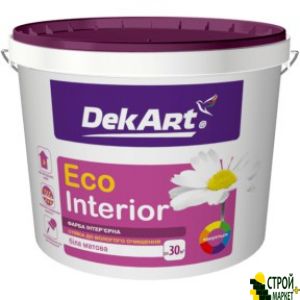 Краска для стен и потолков Eco Interior матовая, 5 л DekArt