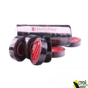 Black electrical tape 0.15 mm x 18mm x 17m ElectroHouse