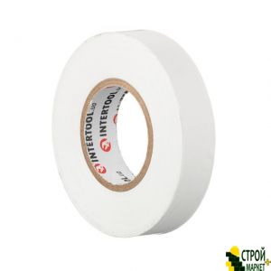 Insulating tape 0.15mm * 17mm * 25m white IT-0063 Intertool