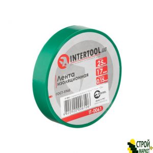 Insulating tape 0.15mm * 17mm * 25m Green IT-0061 Intertool