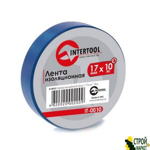 Insulating tape 0.15mm * 17mm * 10m blue IT-0010 Intertool