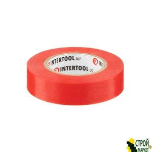 Insulating tape 0.15mm * 17mm * 15m red IT-0040 Intertool