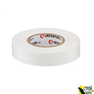 Insulating tape 0.15mm * 17mm * 25m white IT-0063 Intertool