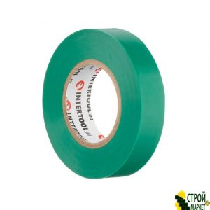 Insulating tape 0.15mm * 17mm * 20m Green IT-0051 Intertool