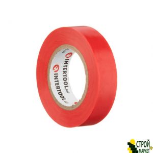 Insulating tape 0.15mm * 17mm * 15m red IT-0040 Intertool