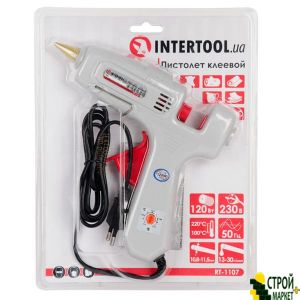 Glue gun 120 360 watts, 230V, 100-220C under 10.8-11.5mm rods, 13-30 g • min., Reg. pace. RT-1107 Intertool