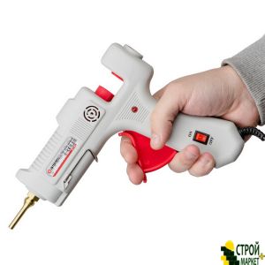 Pistol adhesive 90,290 watts, 230V, 215-230C under 10.8-11.5mm rods, 13-30 g • min., Extension. nozzle switch. RT-1105 Intertool