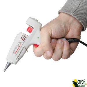 Glue gun 20, 65W, 230V, 180-195C under rods 7-7.5 mm, 5-13 g • min., A switch. RT-1101 Intertool