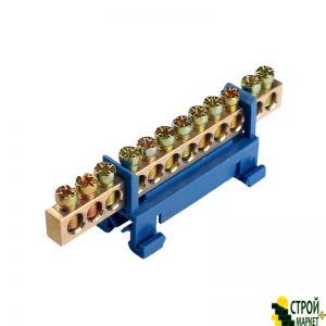 Bus zero 12 holes on DIN rail 100A IP20 ElectroHouse