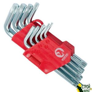 Набір Г-образних ключів TORX 9шт, Т10-Т50, Cr-V, Small HT-0607 Intertool