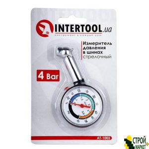 Вимірювач тиску в шинах стрілочний. AT-1003 Intertool