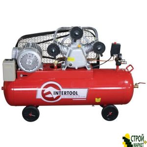 Компресор 100л, 5HP, 4кВт, 380В, 8атм, 600л -мін. 3 циліндра PT-0036 Intertool