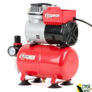 The compressor is oil-free 3 liter 0,3kVt, 220, 3,2atm, 50l • min PT-0001 Intertool