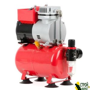 The compressor is oil-free 3 liter 0,3kVt, 220, 3,2atm, 50l • min PT-0001 Intertool