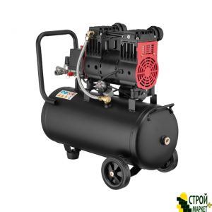 Compressor 24 l, 1.1kW, 220V, 8atm, 160 l / min 1400 r / min, low noise, oil-free, two cylinder PT-0026 Intertool