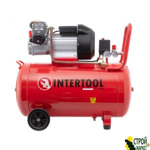 Компресор 100 л, 3 кВт, 220 В, 8 атм, 420 л / хв, 2 циліндра PT-0008 Intertool