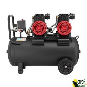 Compressor 50 L 2x1.1kVt, 220V, 8atm 400 l / min, 2800 rev / min, oil-free, 4 cylinder PT-0030 Intertool