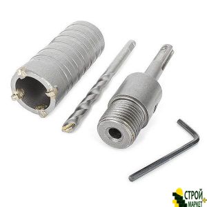 Set: drill crown Concrete 32mm + adapter SDS Plus 100mm SD-7032 Intertool