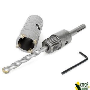 Set: drill crown Concrete 32mm + adapter SDS Plus 100mm SD-7032 Intertool