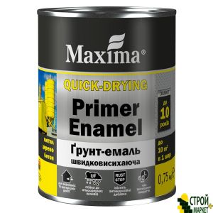 Enamel 3 in 1 gloss black, 20 l Maxima