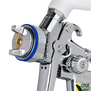 Spray Gun HVLP II Digital Professional, 1.3mm nozzle, plastic upper tank 600 ml., 2bar PT-0105D Intertool