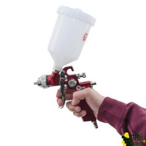 Spray Gun HVLP RED, 1.4mm nozzle, an upper plastic tank 600ml., 3bar PT-0104 Intertool