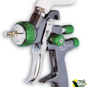 Spray LVLP GREEN professional, 1.3mm nozzle, an upper plastic tank 600ml., 1.5bar PT-0132 Intertool