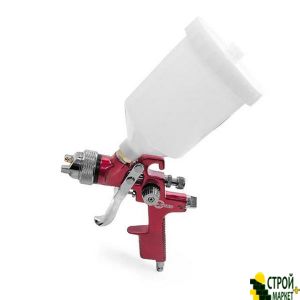 Spray Gun HVLP RED, 1.4mm nozzle, an upper plastic tank 600ml., 3bar PT-0104 Intertool