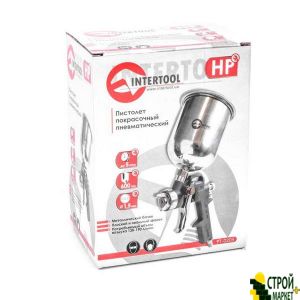 HP spray gun, nozzle of 1.5mm, an upper metal reservoir 600ml, 5bar PT-0205 Intertool