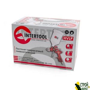 Spray Gun HVLP RED, 1.4mm nozzle, an upper plastic tank 600ml., 3bar PT-0104 Intertool