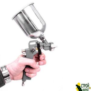 HP spray gun, nozzle of 1.5mm, an upper metal reservoir 600ml, 5bar PT-0205 Intertool