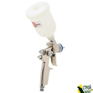 Spray Gun HVLP II MINI professional, 0.8mm nozzle, plastic upper tank 250 ml., 2-2.5bar PT-0128 Intertool