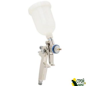 Spray Gun HVLP II MINI professional, 0.8mm nozzle, plastic upper tank 250 ml., 2-2.5bar PT-0128 Intertool