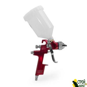 Spray Gun HVLP RED, 1.4mm nozzle, an upper plastic tank 600ml., 3bar PT-0104 Intertool