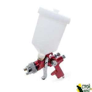 Spray Gun HVLP RED, 1.4mm nozzle, an upper plastic tank 600ml., 3bar PT-0104 Intertool