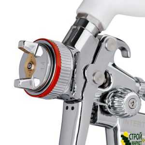 Spray Gun HVLP II Pneumatic Professional, 1.4mm nozzle, plastic upper tank 600 ml., 2bar PT-0100 Intertool