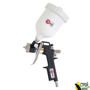 HP spray gun, nozzle of 1.5mm, an upper plastic tank 600ml, 3regulirovki, 5bar PT-0210 Intertool