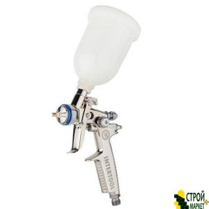 Spray Gun HVLP II MINI professional, 0.8mm nozzle, plastic upper tank 250 ml., 2-2.5bar PT-0128 Intertool